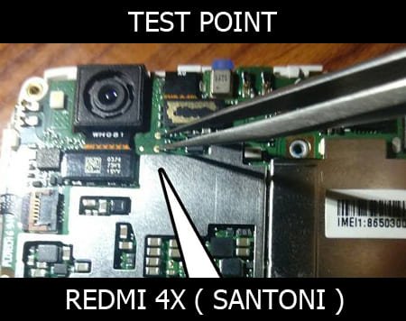 Xiaomi Redmi 4x Test Point / EDL Point